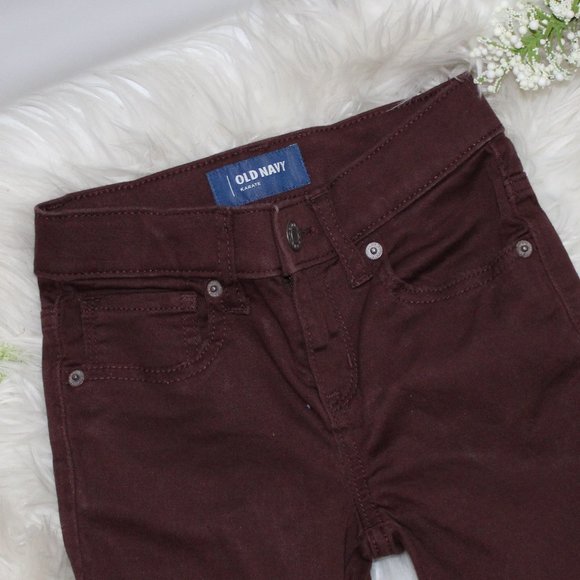Old Navy Boys Brown Denim Pants- Size 6 Regular - Picture 3 of 6
